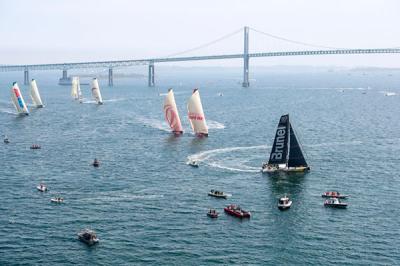 Team Brunel lidera la etapa 9 tras una espectacular salida de Newport