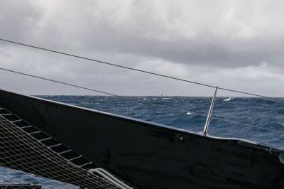 Trofeo Julio Verne: ¡Barco a la vista!, desde el “Spindrift 2” Trofeo Julio Verne: ¡Barco a la vista!, desde el “Spindrift 2”
