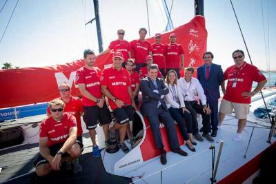 Volvo Ocean Race: El Secretario de Estado para el Deporte, visita la base de Alicante