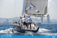 'Smerit' de Tito Moure primero en real tras completar la regata larga del 49 Godó Vela