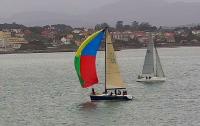 Complicada tirada para el crucero santanderino en una jornada marcada por las grandes variaciones en la intensidad del viento.