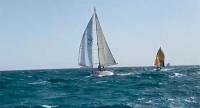 Dura regata de cruceros en la bahía de Las Palmas de Gran Canaria