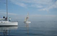 El viento no asistió a la Regata Otoño del CN Ribeira