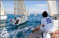 El viento no dio respiro a los participantes de la I Regata del Coent Trofeo Dragados Canet de la Semana del Mar de Burriana