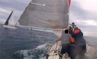 La regata del crucero en Santander, condicionada por el fuerte viento del sur