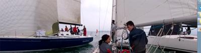 La tirada final del circuito de vela RCMS para la clase crucero acabó con un desfile en el interior de la bahía. La tirada final del circuito de vela RCMS para la clase crucero acabó con un desfile en el interior de la bahía.