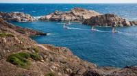 La Tramontana impide que la flota cruce el Cap de Creus en regata 