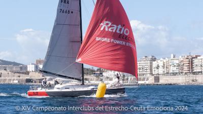 Poniente fuerte en la 2ª Prueba del Campeonato Interclubs del Estrecho-Ceuta Emociona Poniente fuerte en la 2ª Prueba del Campeonato Interclubs del Estrecho-Ceuta Emociona