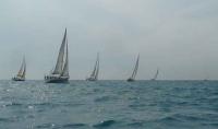 Salida en ceñida de la regata Sitges-Ciutadella