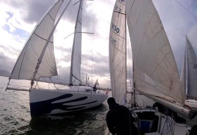 Solo 5 tripulaciones tomaron la salida en la regata de cruceros de Santander