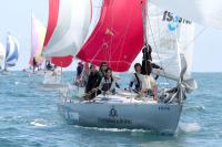 Universidad de Oviedo-Isatur  en Regata, Andantino en Crucero I y Espumeru en Crucero II, vencedores en la 5ª prueba del Trofeo Primavera.