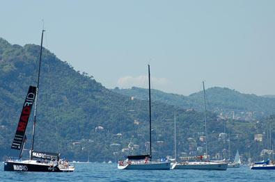 Sin viento en Santa Margherita Ligure. Regata cancelada. Sin viento en Santa Margherita Ligure. Regata cancelada.