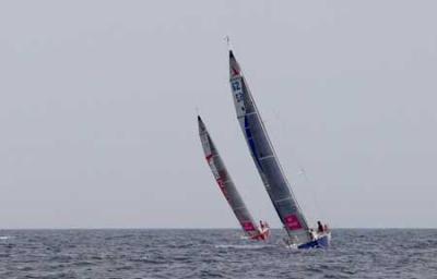 44ª Solitaire du Figaro: Armel Le Cléac'h Lagravière Morgan y Anthony Marchand: podium de Gijón 44ª Solitaire du Figaro: Armel Le Cléac'h Lagravière Morgan y Anthony Marchand: podium de Gijón