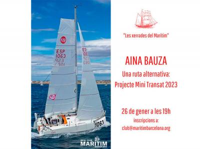 Aina Bauzà inicia su camino a la Mini Transat 2023 y lo presenta en el Real Club Marítimo Barcelona Aina Bauzà inicia su camino a la Mini Transat 2023 y lo presenta en el Real Club Marítimo Barcelona