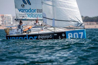 Carlos Manera, primer regatista español en  la primera etapa de la Mini Transat y 28 en la  general de barcos de serie