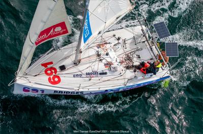 Carlos Olsson y Genis Hontoria completan la primera etapa de la Mini Transat - EuroChef 2021 Carlos Olsson y Genis Hontoria completan la primera etapa de la Mini Transat - EuroChef 2021