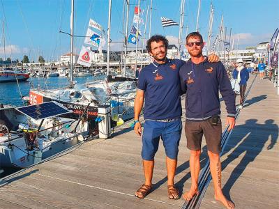 Carlos Olsson y Genis Hontoria preparados para iniciar la Mini Transat – Eurochef 2021 Carlos Olsson y Genis Hontoria preparados para iniciar la Mini Transat – Eurochef 2021