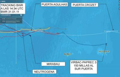 DIA 31 BWR. ¿POR QUE NAVEGA TAN AL SUR EL VIRBAC-PAPREC 3? DIA 31 BWR. ¿POR QUE NAVEGA TAN AL SUR EL VIRBAC-PAPREC 3?