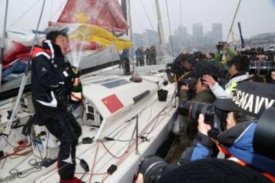 Guo Chuan, finaliza su vuelta al mundo en solitario Guo Chuan, finaliza su vuelta al mundo en solitario