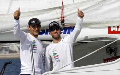 Iker y Xabi cruzan la línea de meta tras completar la BWR sin escalas Iker y Xabi cruzan la línea de meta tras completar la BWR sin escalas
