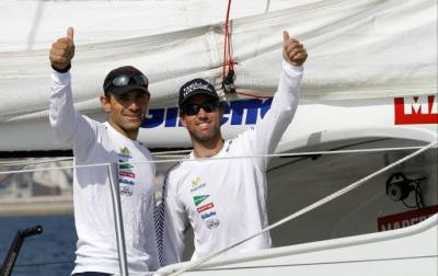 Iker y Xabi cruzan la línea de meta tras completar la BWR sin escalas