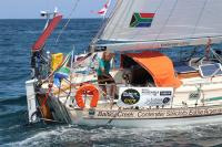 La cabeza de flota de la Golden Globe Race llega a la puerta de Ciudad del Cabo