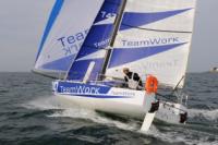 La Charente-Maritime/Bahia Transat 6,50. David Raison lidera en protos, Gwénolé Gahinet en series.