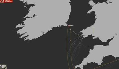 La flota de los Class 40 que disputan la Normandy Channel Race ya están en el Mar Céltico La flota de los Class 40 que disputan la Normandy Channel Race ya están en el Mar Céltico