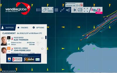 La flota Vendée a 50 millas de cabo Finisterre La flota Vendée a 50 millas de cabo Finisterre