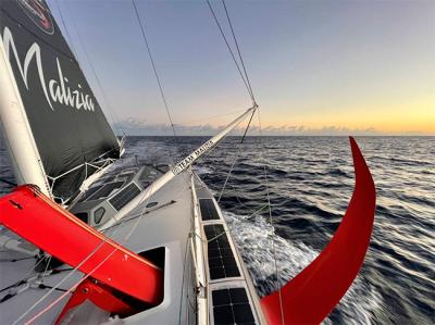 Los barcos con foilers despegan con los alisios y se están tragando millas a una media de más de 20 nudos Los barcos con foilers despegan con los alisios y se están tragando millas a una media de más de 20 nudos