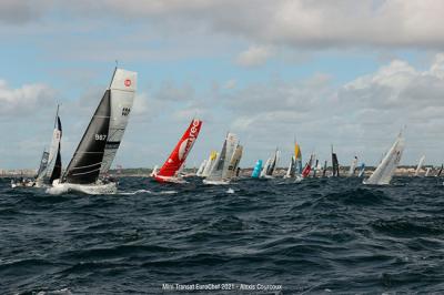 Los noventa regatistas de la Mini Transat navegan ya rumbo a La Palma Los noventa regatistas de la Mini Transat navegan ya rumbo a La Palma