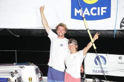 Loïs Berrehar y Charlotte Yven (Skipper MACIF) ganan la Transat Papre!