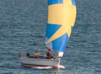 Santander. Solo dos tripulaciones participaron  en la regata solitario a dos.