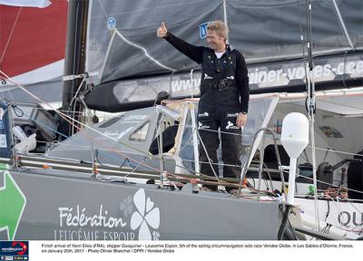 Yann Eliès, quinto en la Vendée Globe 