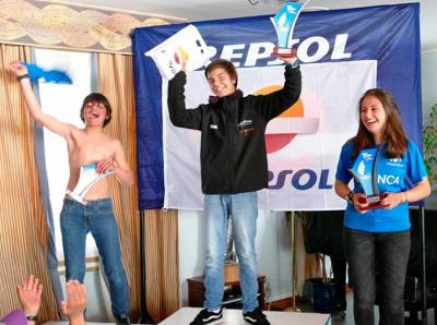 Alejandro Pérez del CM Canido se lleva el TROFEO REPSOL de Optimist en aguas de Portosín.