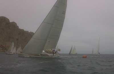 Alzira Moraira, Escuela de Vela RCN Calpe y Lara II, ganadores de la segunda prueba de la temporada del Trofeo Cinco Clubes 