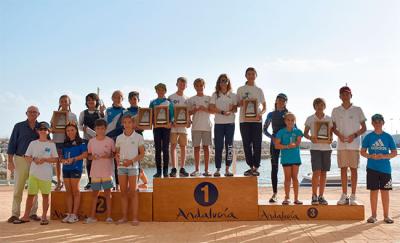 Andaluces, canarios y portugueses se reparten los títulos del 7º Trofeo de la Hispanidad de Optimist Andaluces, canarios y portugueses se reparten los títulos del 7º Trofeo de la Hispanidad de Optimist