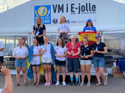 Ascension Roca de Togores 3ª en el campeonato del mundo de clase Europa en categoria femenina celebrado en Suecia 