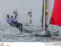 Barreiros/Curbelo (470 M) y Botín/López (49er) líderes en Miami