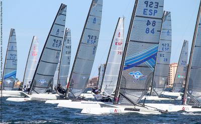 Calavia y Tood en Clase A, Llabrés en Hobie Cat 16 y Boot en F18, vencedores en La Manga Calavia y Tood en Clase A, Llabrés en Hobie Cat 16 y Boot en F18, vencedores en La Manga