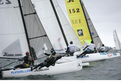 Cameselle y Castro ganan el VI Raid Rías Baixas de Catamaranes a Vela Cameselle y Castro ganan el VI Raid Rías Baixas de Catamaranes a Vela