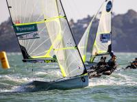 Campeonato del Mundo 49er, 49er FX y Nacra 17 Agresivo arranque del mundial en Nueva Zelanda