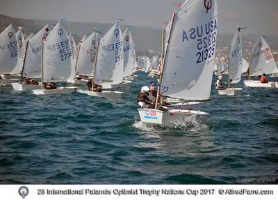 Canarios y baleares dominan el inicio del 28 Palamós Optimist Trophy-12 Nations Cup Canarios y baleares dominan el inicio del 28 Palamós Optimist Trophy-12 Nations Cup