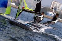 Carlos y Antón Paz se colocan 2º en el Europeo de 49er del Lago di Garda