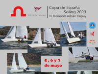 Copa de España Soling 2023.  III Memorial Adrián Dupuy