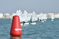 Cuellar, Carrasco, Serrano, Arauz y Franco, se reparten los triunfos del provincial de Optimist en la bahía de Cádiz