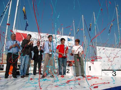 David Charles (Vela Ligera), Anna Pujol (Patín a Vela) i Jonquet (Crucero), ganadores del Gran Premi Generalitat de Catalunya. David Charles (Vela Ligera), Anna Pujol (Patín a Vela) i Jonquet (Crucero), ganadores del Gran Premi Generalitat de Catalunya.