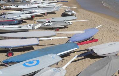 Demasiado viento en la Euro Laser Masters Cup Demasiado viento en la Euro Laser Masters Cup
