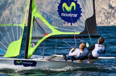 Difíciles condiciones para el inicio del Mundial de 49er Difíciles condiciones para el inicio del Mundial de 49er