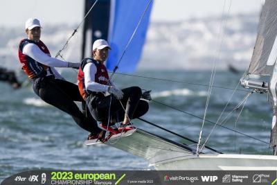 Doble podio provisional español en el Campeonato de Europa de 49er y 49er FX